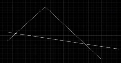 CAD中如何快速使兩直線相交
