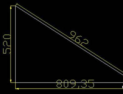 如何用CAD畫圖測算三角形的邊長