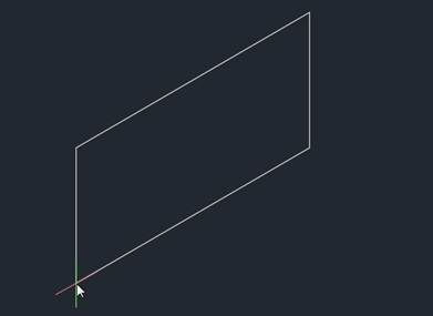 CAD利用直線(xiàn)繪制長(zhǎng)方體軸測(cè)圖