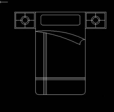 CAD畫(huà)床和床頭柜平面圖的教程