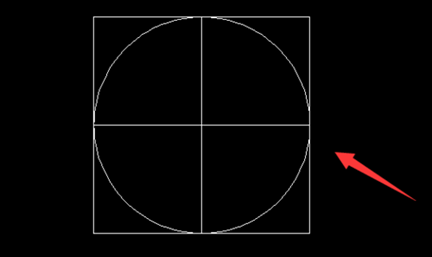 cad中作正方形的內(nèi)切圓.png