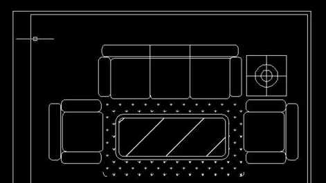 CAD怎么繪制沙發(fā)平面圖？