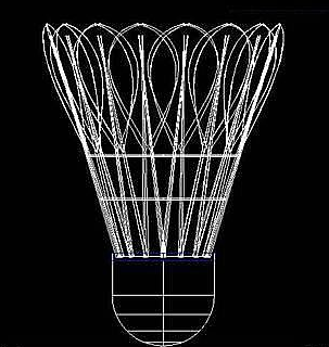 怎么用CAD繪制立體羽毛球？