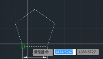 CAD如何按照比例縮放五邊形？