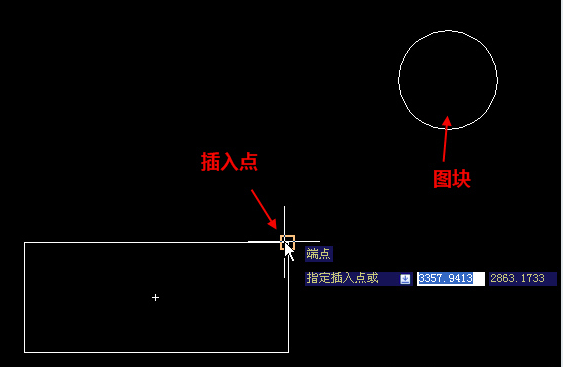 在CAD中插入點(diǎn)離圖塊遠(yuǎn)怎么辦？