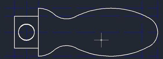 CAD如何設(shè)計簡單的手柄？